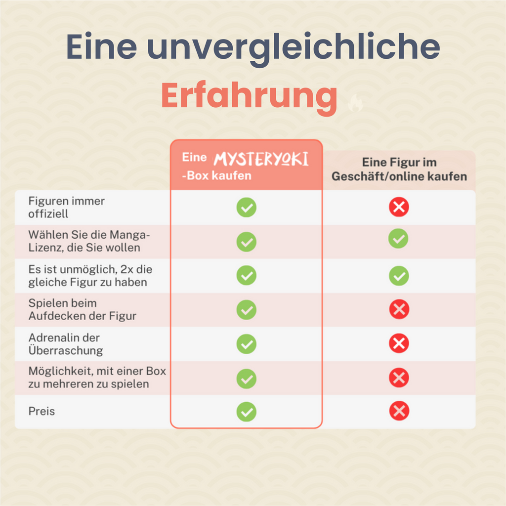 Die Mystery Box mit Manga-Figuren 100% Erfahrung ㊙️