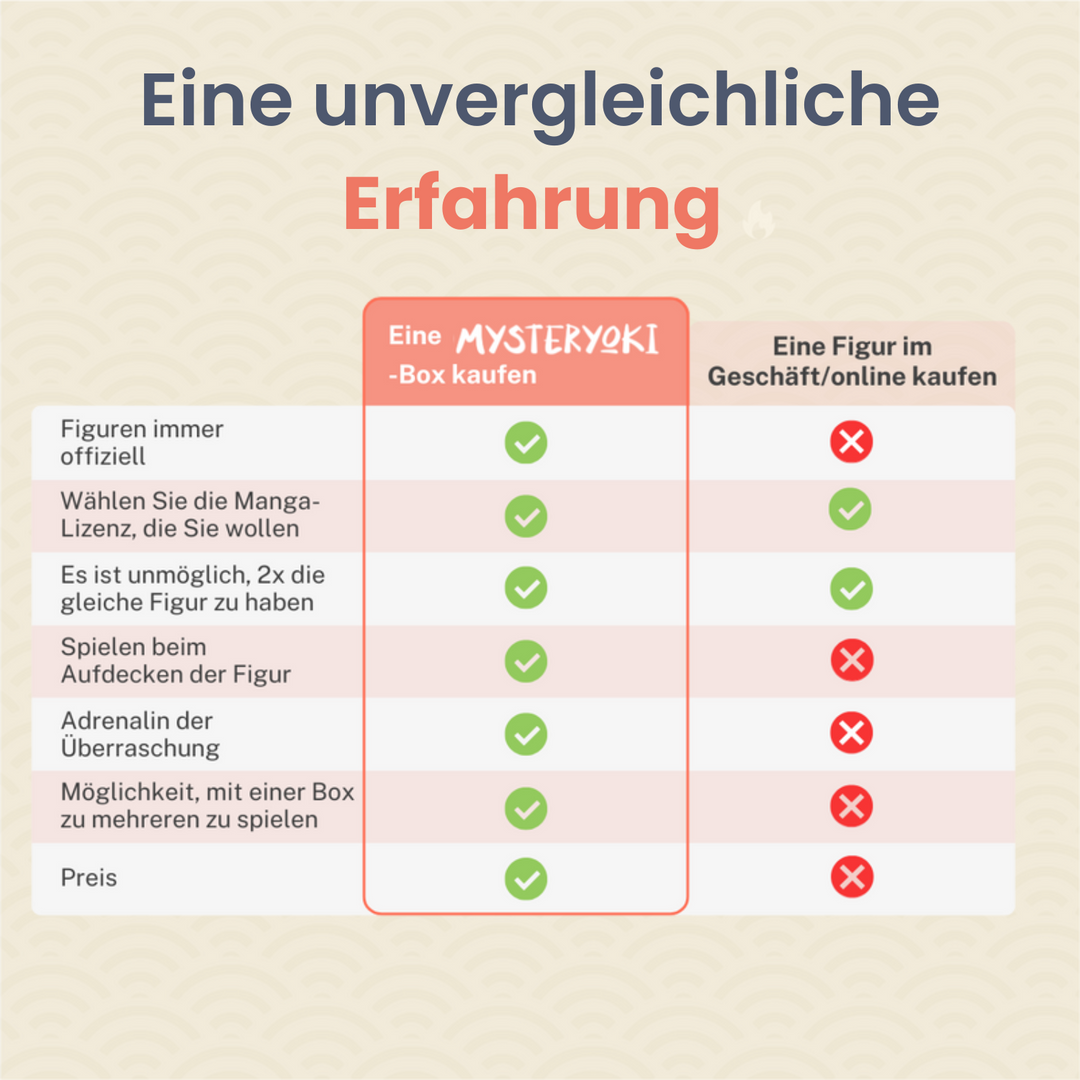 Die Mystery Box mit Manga-Figuren 100% Erfahrung ㊙️