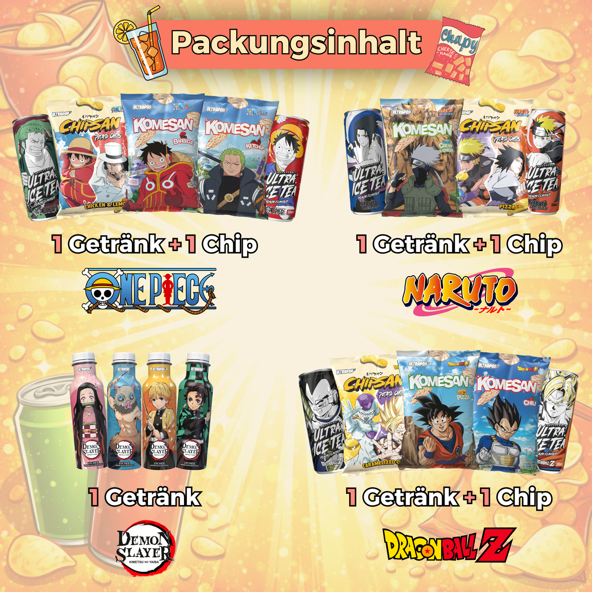 Manga-Leckerli-Pack 🧃🍿