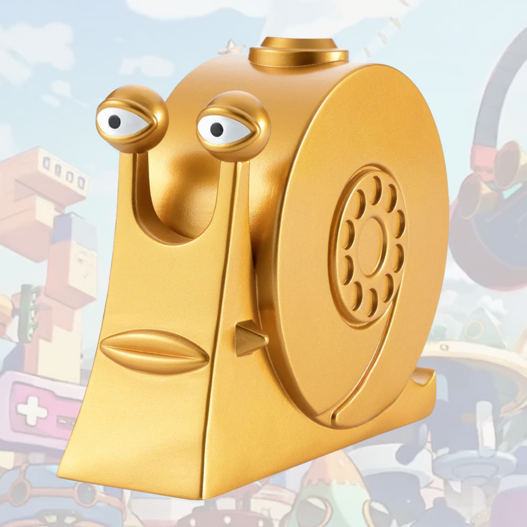 Goldenes Schneckentelefon (10 cm)